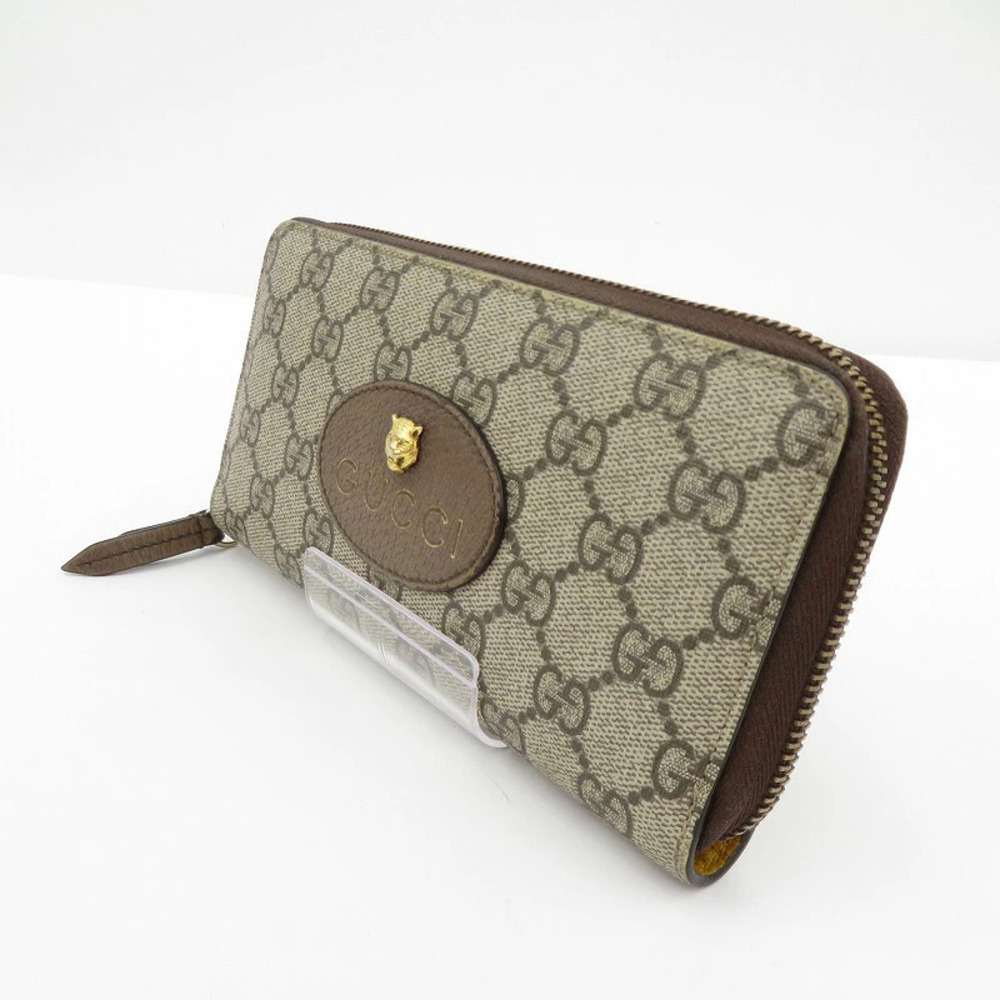 Gucci GG Supreme Neo Long Wallet Beige Cream